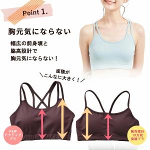 スポーツブラ 揺れない 大きいサイズ ヨガウェ...の詳細画像3