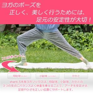 シャンティ shanti 5本指 ヨガソックス...の詳細画像3