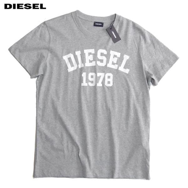 DIESEL ディーゼル プリント Tシャツ T-DIEGO-DIVISION グレー Mサイズ 新...