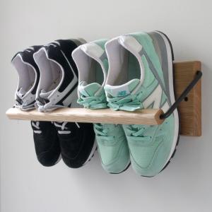 Sneaker wall スニーカーウォール ： SW-680TM タモ無垢材（約3足収納