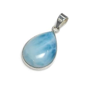 希少天然石ラリマー ネックレス ペンダント シルバー925 豪華ティアドロップ レディース 新品未使用 本物 ギフト 限定 ラッピング無料 送料無料 ポイント消化