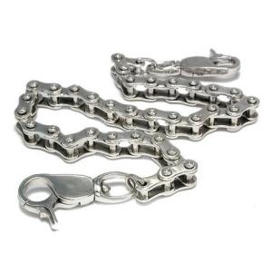 シルバーアクセサリー シルバー925 スターリングシルバー ウォレットチェーン バイクチェーン ダブルクリップナスカン
