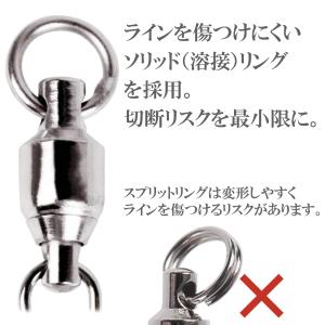 スイベル サルカン スナップ付き ボールベアリ...の詳細画像3