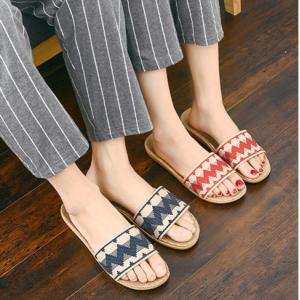 麻スリッパ ルームシューズ 室内 春 夏 メン...の詳細画像3