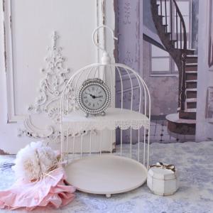 ウォールシェルフ ホワイト シャビーシック 壁掛け飾り棚 アンティーク