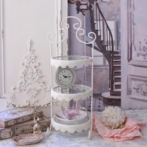 ロココ♡ホワイト シャビー♦️アイアン　4段シェルフ♦️折り畳み可♦️送料込 楽天市場】4段 アイアンラック シェルフ ホワイト アイアンシェルフ