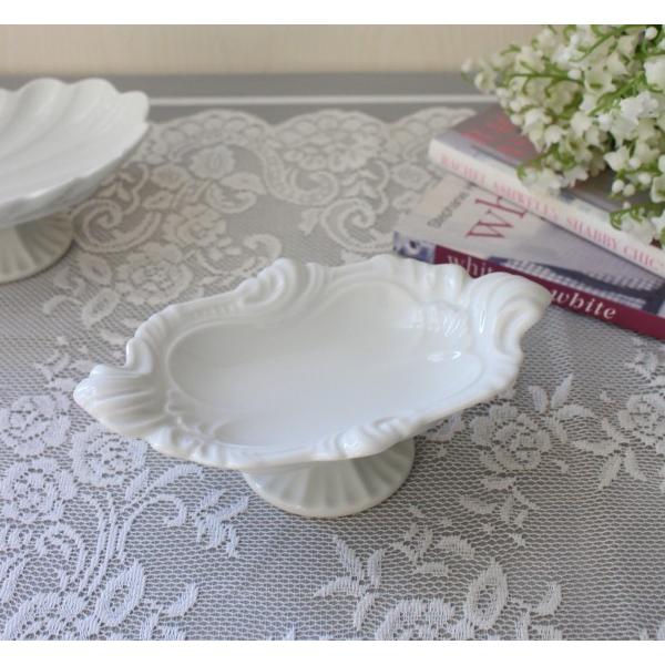 ケーキスタンド プチフールプレート 陶器 日本製 コンポート ミニプレート 台座プレート レリーフ ...