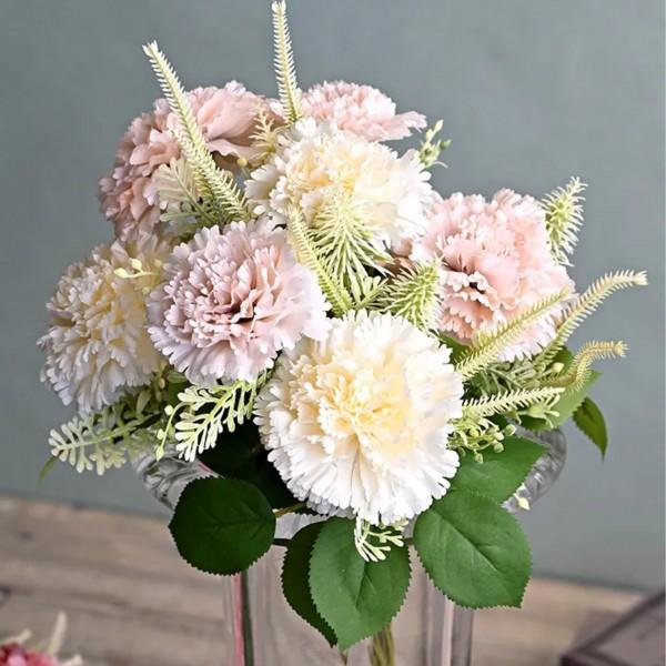 カーネーション ミックスブーケ ホワイト ブーケ 可愛い おしゃれ 花束 ブーケ 花 ギフト プレゼ...