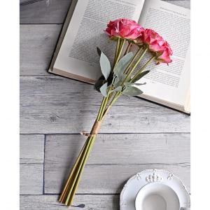 造花 薔薇 (ピンク587) 花束 7本セット...の詳細画像1