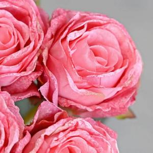 造花 薔薇 (ピンク587) 花束 7本セット...の詳細画像3