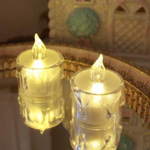 LED キャンドルライト ろうそく スモール 2個セット ホワイト ミニ