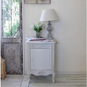 東海家具工業 サイドチェスト アンティークホワイト ナイトテーブル