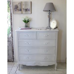 HAGiHARA（萩原） アンティーク チェスト 木製 4段 完成品