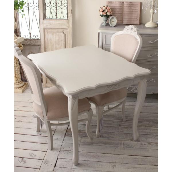 ダイニングセット ダイニング３点セット 可愛い アンティーク風 2人掛け 2人用 猫脚 洋風 ヨーロ...