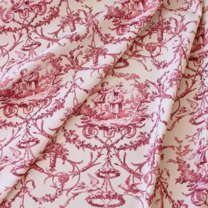 トワルドジュイ フランス製 生地 田園 輸入生地 服地（オフ