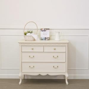 チェスト 猫脚 アンティーク調 可愛い 洋風 ヨーロピアン 白家具