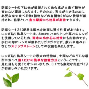 レンガ貼り 防草シート レンガ 庭 タイル 置...の詳細画像5