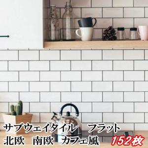 サブウェイタイル フラットタイプ 平面 カフェ風