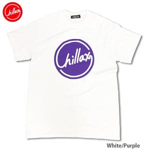 RHC Ron Herman (ロンハーマン): Chillax Circle ロゴ Tシャツ（ホワイト/パープル）｜style-store