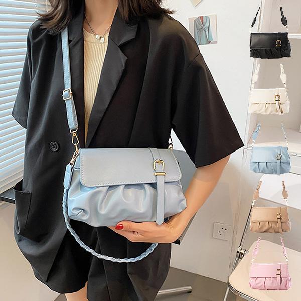 ショルダーバッグ バッグ 小さい ミニ 合皮 PUレザー 無地 2WAY 肩掛け 斜めがけ 鞄 レデ...