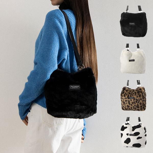 ショルダーバッグ バッグ 肩掛け ファー アニマル 小さい ミニ 鞄 レディース