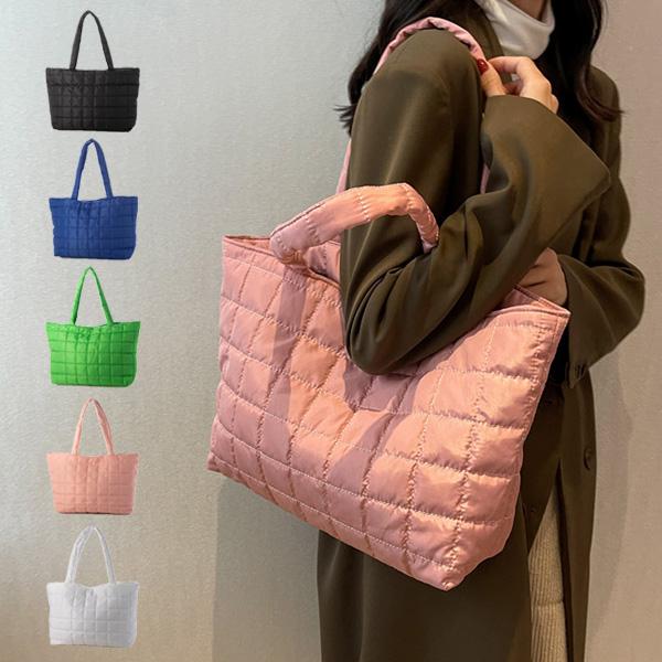 トートバッグ バッグ A4 大きい 肩掛け キルティング 布 鞄 レディース