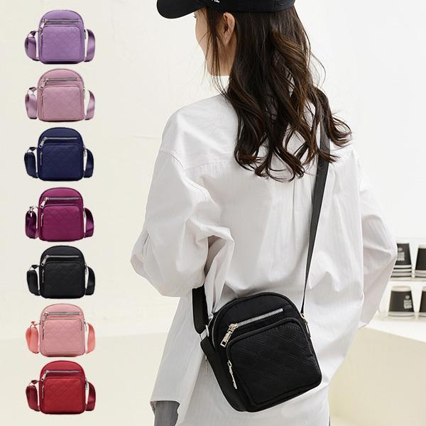 ショルダーバッグ バッグ キルティング 斜めがけ 小さい 軽い 無地 ナイロン バック 鞄 レディー...