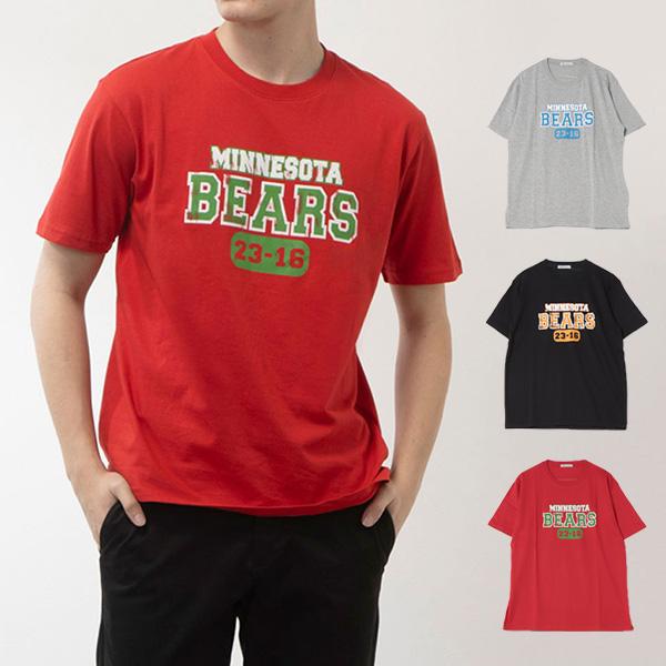 Tシャツ カットソー 半袖 プリント クルーネック ロゴ コットン トップス ユニセックス メンズ