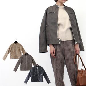 ライダースジャケット シングル PUレザー 合成皮革