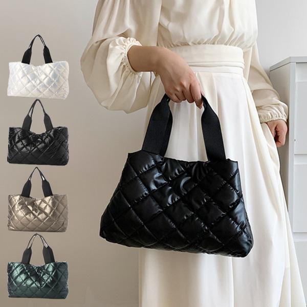 トートバッグ バッグ キルティング 小さい 布 無地 鞄 レディース