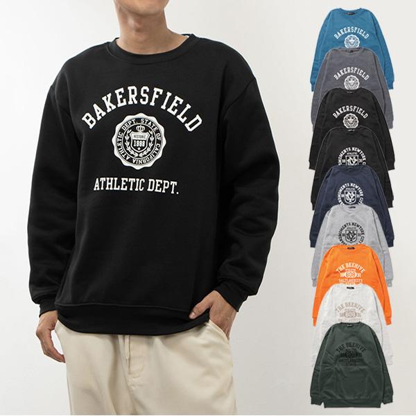 トレーナー スウェット 裏起毛 暖かい ロゴ プリント 長袖 ユニセックス トップス メンズ