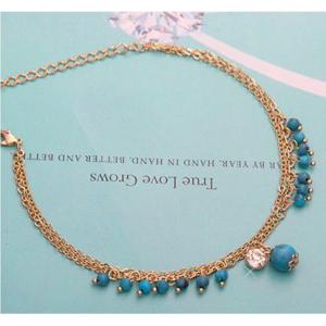 アンクレット♪ 2,200円以上メール便送料無料★ レディース♪ アジャスター付き☆ ゴールド色