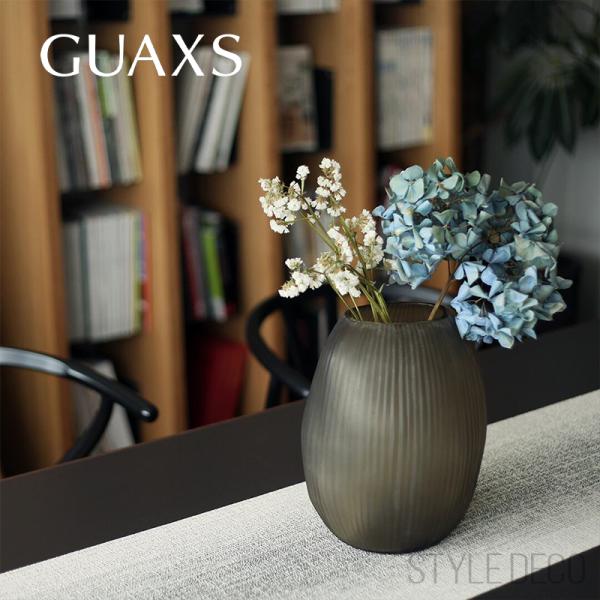 GUAXS ガクス フラワーベース NAGAA（L）SMOKEGREY スモーキーグレー 花瓶 キャ...