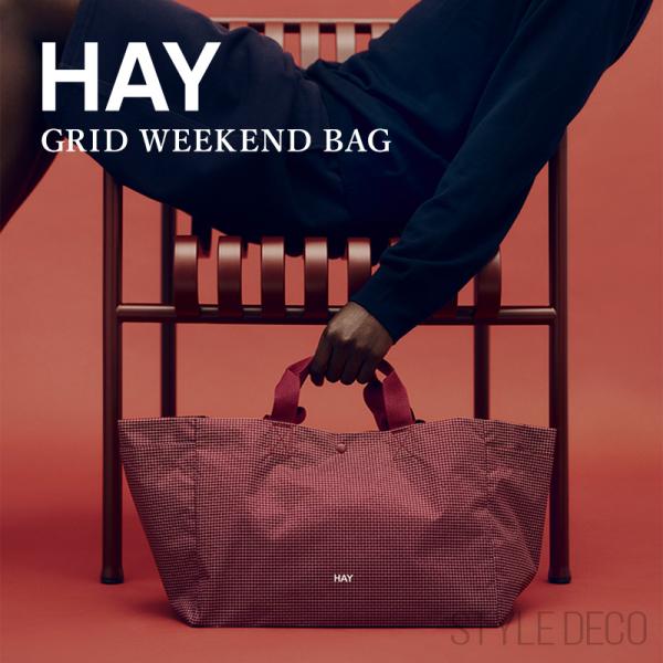 HAY GRID WEEKEND BAG #M 撥水加工 リサイクルナイロン リサイクルポリエステル...