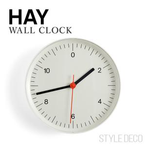 ヘイ HAY ウォールクロック Wall Clock 直径 Φ26.5cm 壁掛け時計 掛け時計 スイープムーブメント 4色 Jasper Morrison ジャスパー・モリソン シンプル｜styledeco