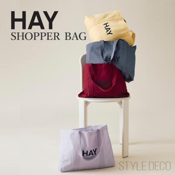 HAY SHOPPER BAG M 100% オーガニックコットン トートバッグ ショッパーバッグ ...