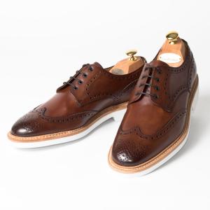 Cordwainer | コードウェイナー ELBAカーフレザー×ラバーソール ウイングチップダークブラウン ビジネスシューズ｜styleedition-y