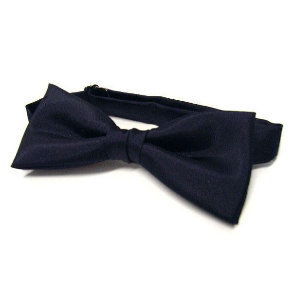 蝶ネクタイ バタフライ ネイビー 紺 シルク100% 日本製 メンズ フォーマル