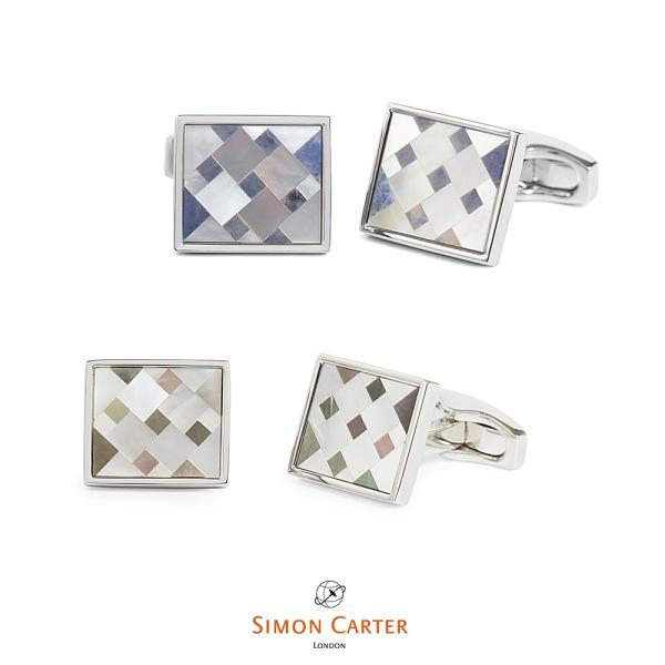 カフス ブランド サイモンカーター Simon Carter cubist mosaicギフト プレ...