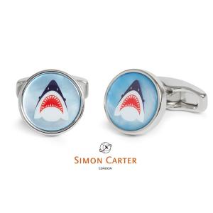 カフス ブランド サイモンカーター Simon Carter　shark シャーク　サメ　ギフト プ...