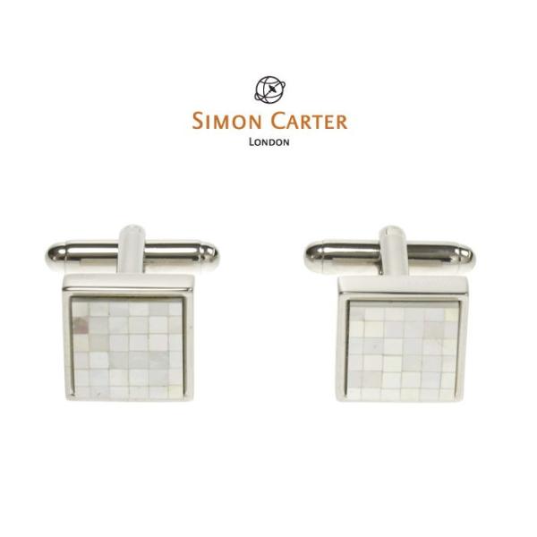 サイモンカーター カフス / カフスボタン Chequer / Mother of Pearl / ...