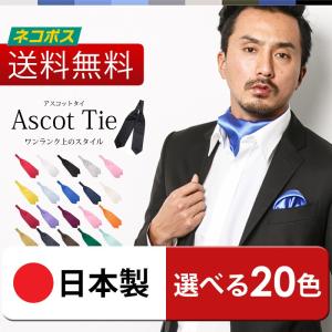 アスコットタイ 単品 選べる全20種 アスコットスカーフ メンズ おしゃれ ネクタイ 結婚式 パーティ