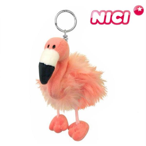 NICI(ニキ)【正規商品】BB フラミンゴ 10cm nici キーホルダー バッグチャーム バッ...