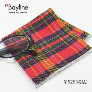 メガネ拭き クロス 眼鏡拭き スマホ拭き チェック柄 レッド　スタイルイズム Bayline ベイライン｜styleism