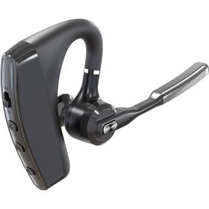 ノイズキャンセリング ヘッドセット Bluetooth 5.0 イヤホン 耳掛け型 マイク内蔵 ハンズフリー通話 超大容量バッテリー 左右耳兼用 超高音質 快適装着 ビジネス