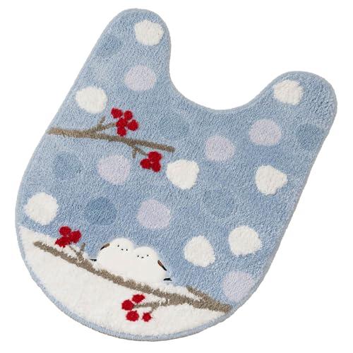 センコー(Senko) S.D.S シマエナガちゃん トイレマット ロング丈 約80×60cm ブル...