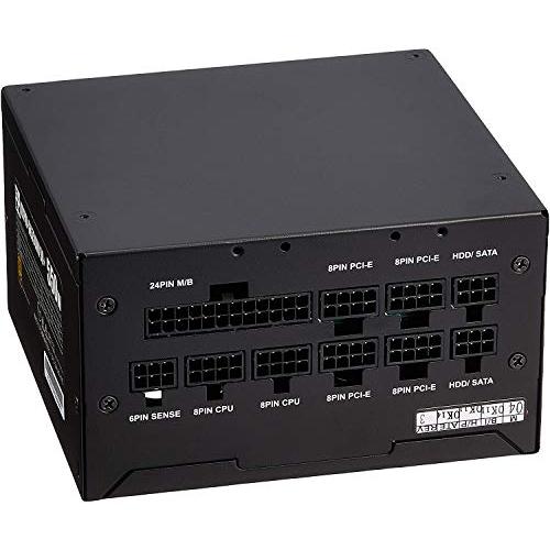 玄人志向 電源ユニット 550W ATX 電源 80 PLUS ゴールド PC電源 フルプラグイン ...