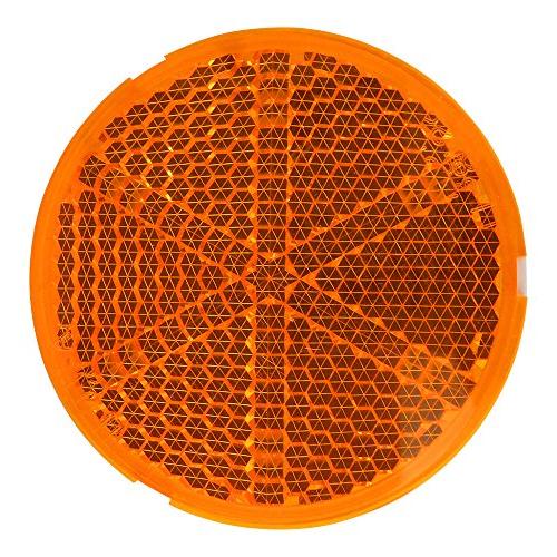 和気産業(Waki) 反射板 リフレクター 直径80mm 厚み10mm オレンジ 注意喚起 工場 駐...