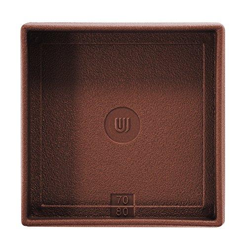 WAKI イスゴム 平置 角型 80mm 茶 GK-346