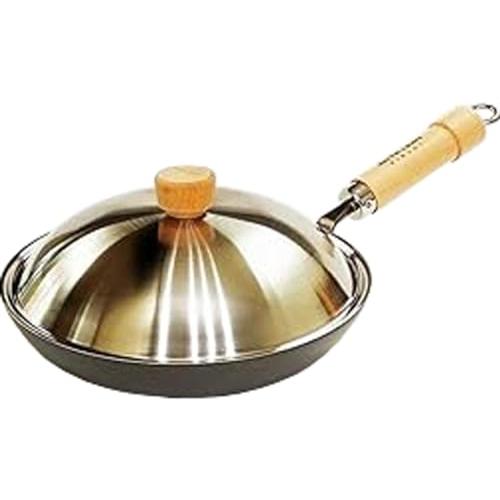 リバーライト 極JAPAN 鉄 厚板 フライパン 蓋付きセット 24cm 窒化鉄 窒化加工 IH対応...